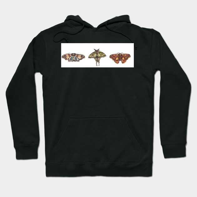 Moth Collection Hoodie by corianndesigns